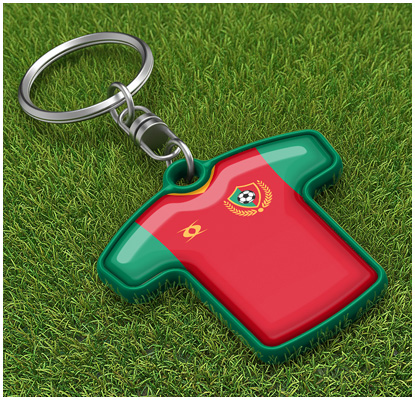 T-shirt-shaped sports magnets