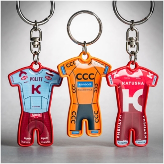 Keyrings in the shape of sportswear