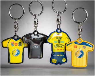 Keyrings in the shape of sportswear