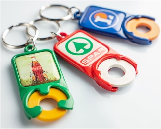 Keyrings with a token
COCA-COLA SPAR LECLERC